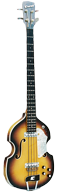 Coral Hollow Body Fiddle Bass Model #FB2B4